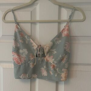 Abercrombie & Fitch Floral Camisole in Blue and Pink